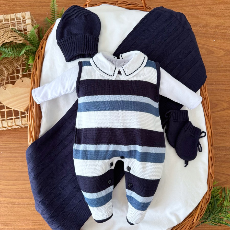  Saída de Maternidade David - Azul Marinho